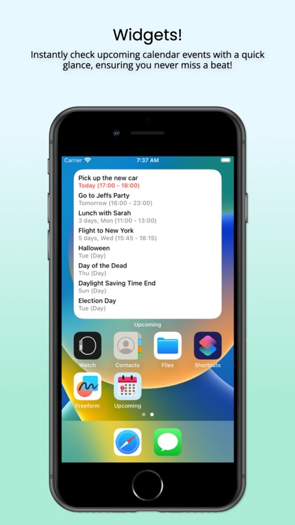 Upcoming Calendar Events