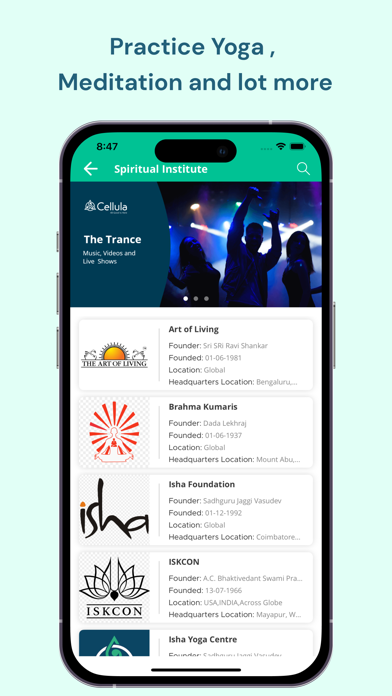 Cellula: Healthy Lifestyle App Screenshot