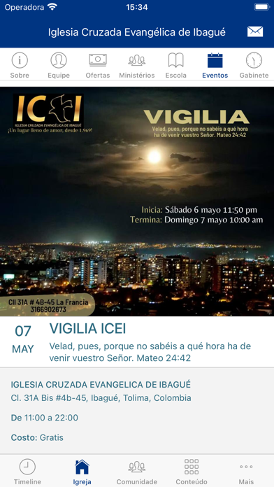 Cruzada Evangélica de Ibagué Screenshot