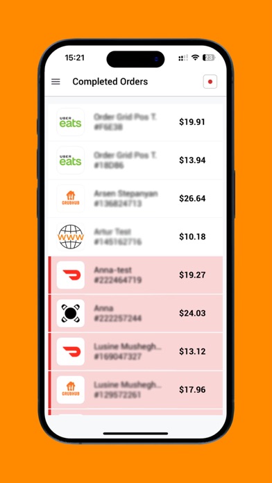 Orders.co Manager Mobile Screenshot