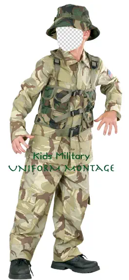Game screenshot Kids Military Uniform Montage mod apk