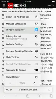 in page web translator iphone screenshot 2