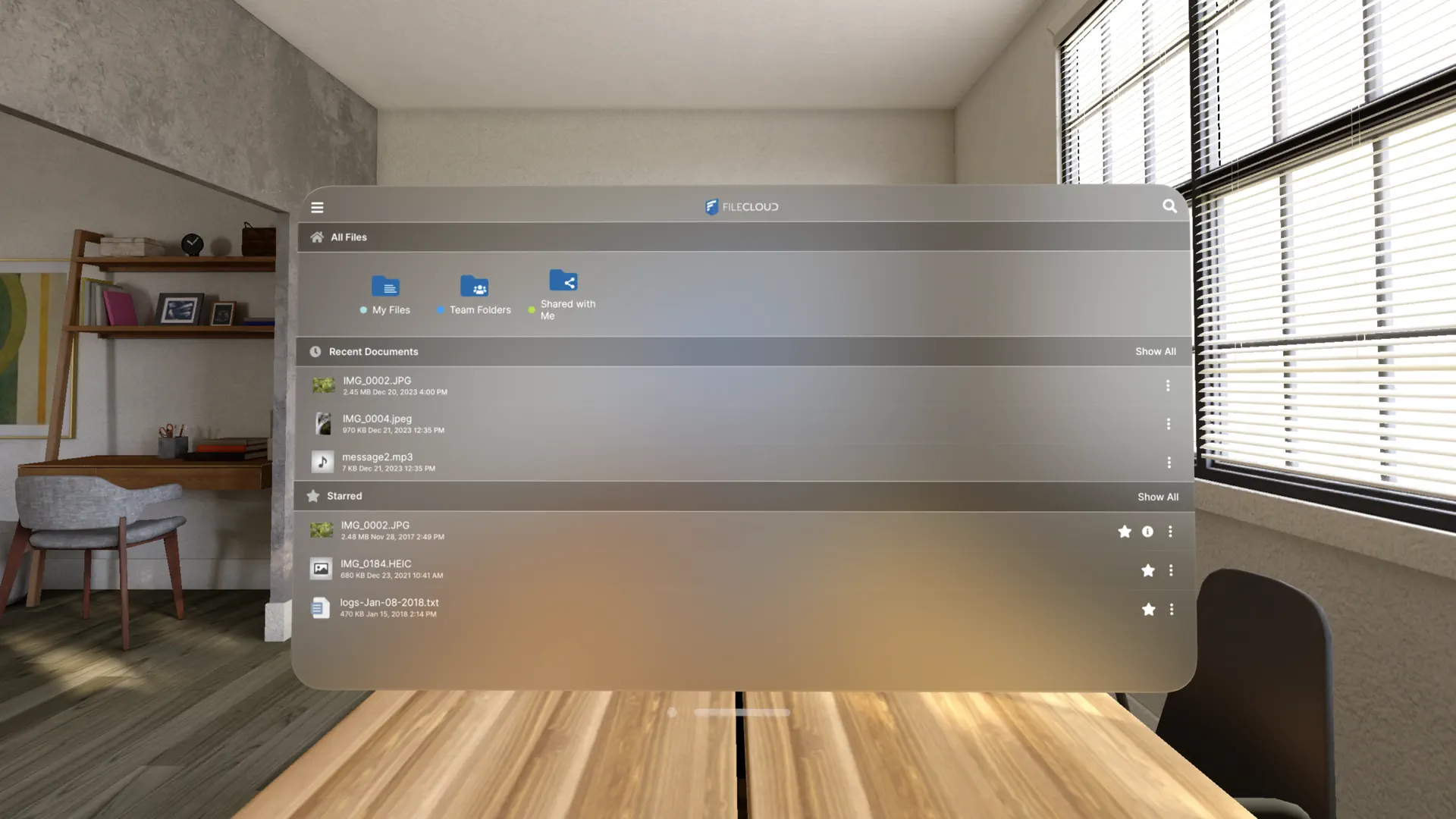 FileCloud screenshot