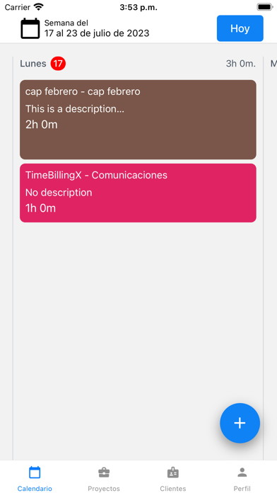 TimeBilling Screenshot