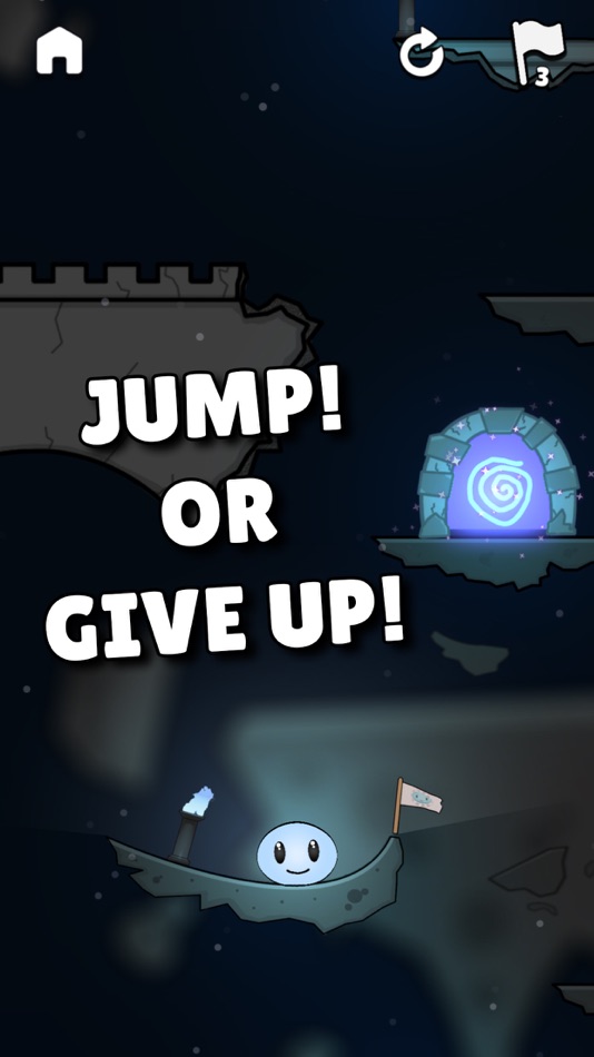 #1. Jump Or Give Up! (iOS) 由: Akhir Pekan Studio