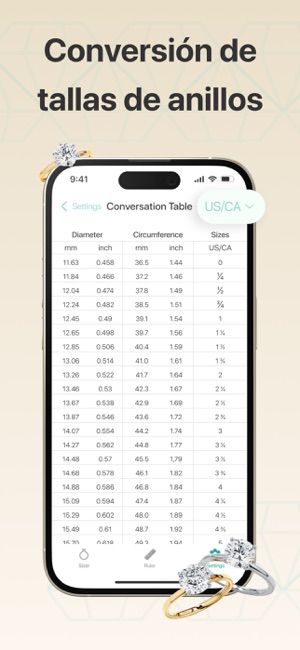 Medidor de Anillos para Dedos en App Store