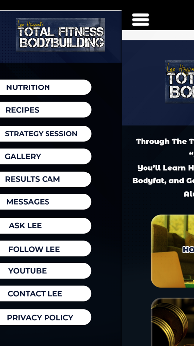 Total Fitness Bodybuilding App Screenshot