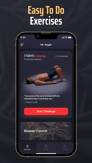 Mr Kegel: Men's Health Trainer Screenshot