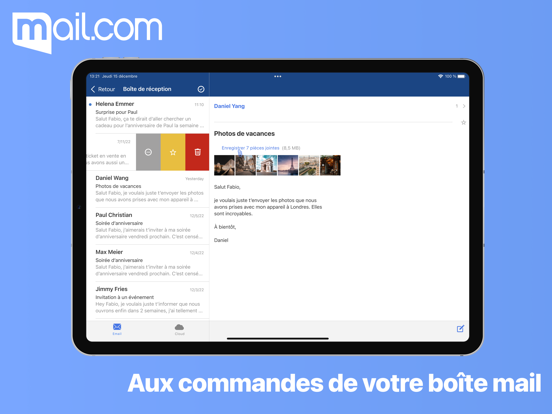 Screenshot #4 pour mail.com - boite email & cloud