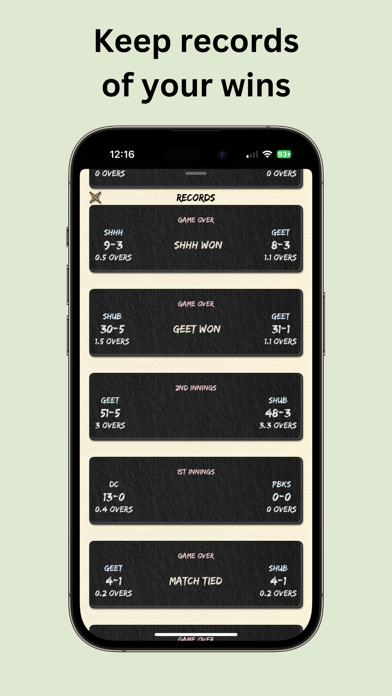 Hand Cricket with Friends Screenshot