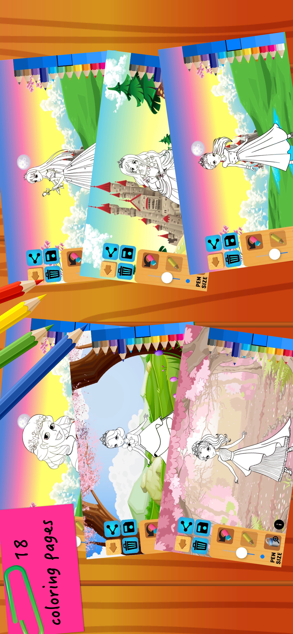 Princess Fairy Tales Coloring
