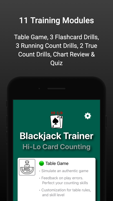 Blackjack Hi-Lo Card Counting Screenshot