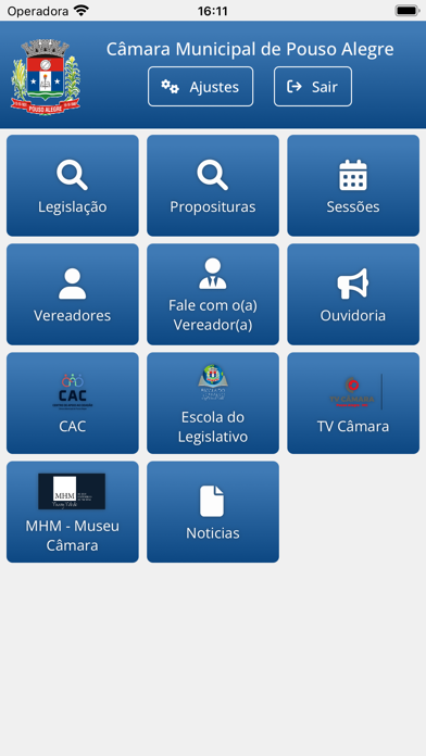 Câmara Municipal Pouso Alegre Screenshot