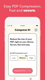 compress it! pdf compressor iphone screenshot 1