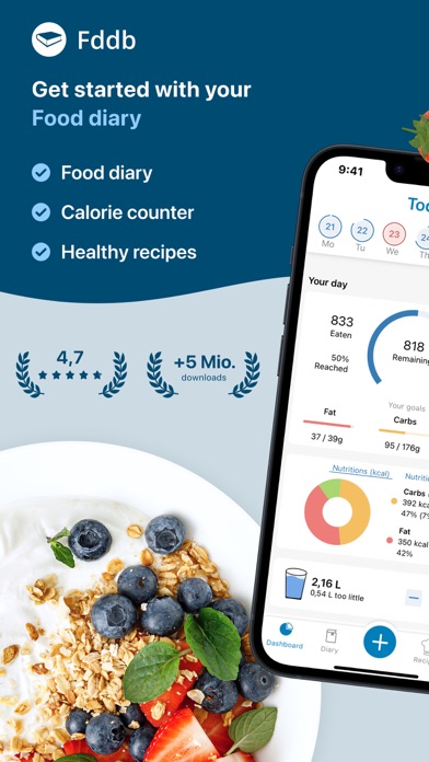 Fddb - Calorie Counter & Diet Screenshot