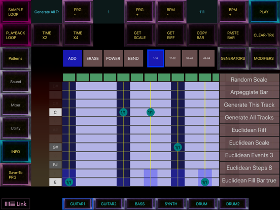 Screenshot #5 pour pUnKGeN:Thrash Riff Sequencer