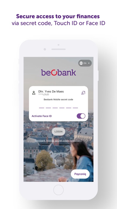 Beobank Mobile Screenshot