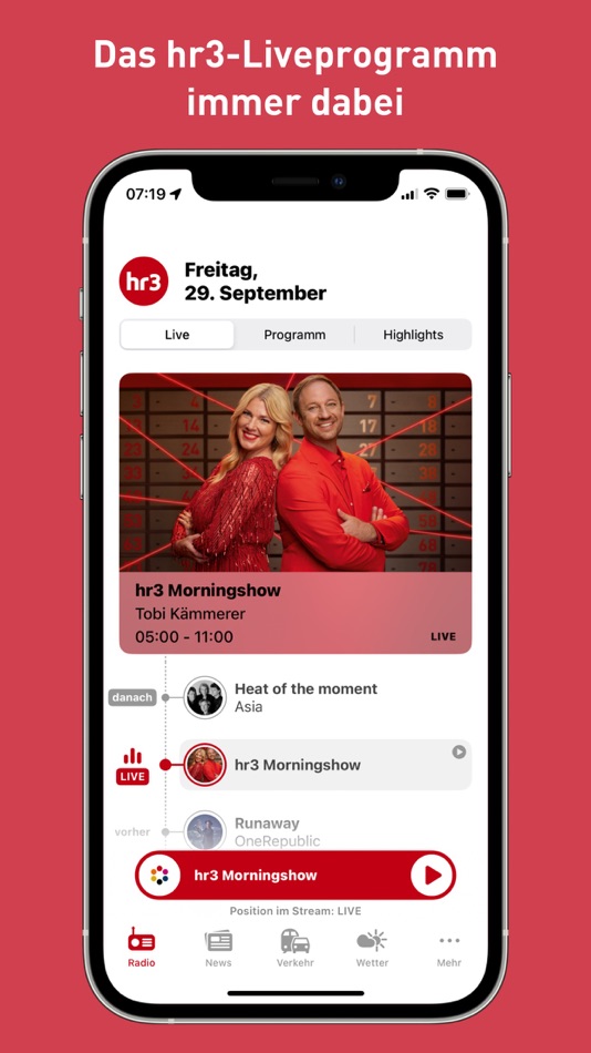 #1. hr3 App (iOS) Podle: Hessischer Rundfunk