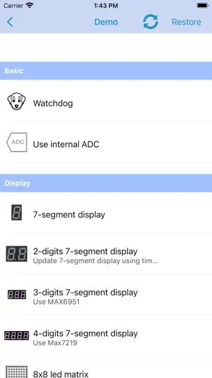 Скриншот AVR Tutorial на iPhone 2