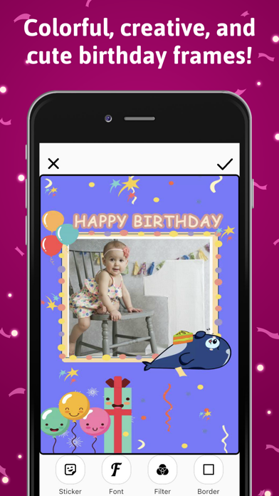 Happy Birthday Picture Frame Screenshot