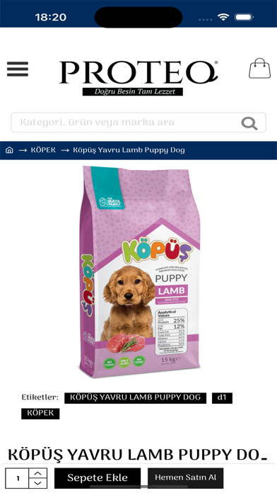 Proteo Pet Food Screenshot