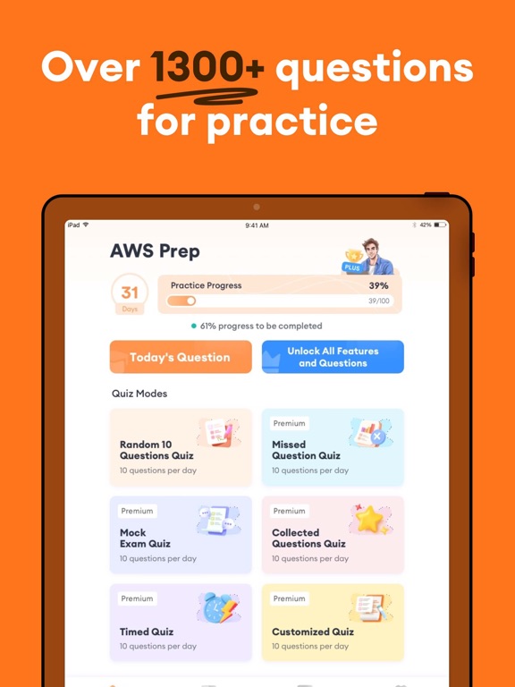AWS Cloud Practitioner 2026 iPad screenshot 1 - Education app