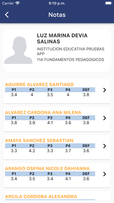 PuntoEdu Docentes Screenshot