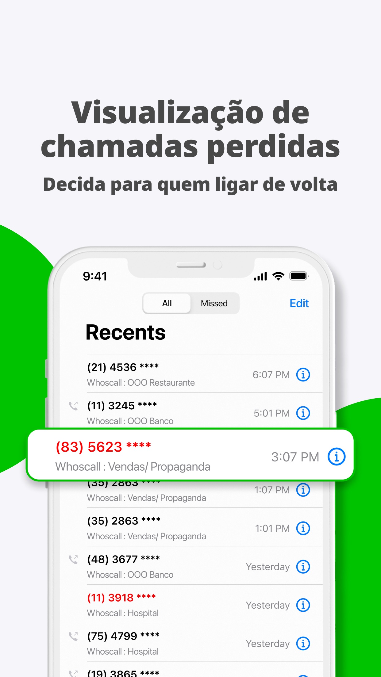 Screenshot do app Whoscall