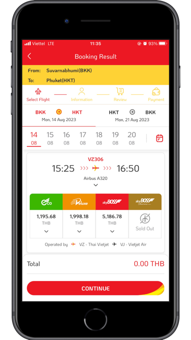 Vietjet Thailand Screenshot
