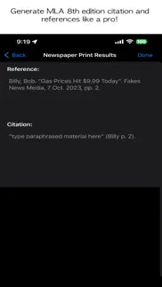mla generator lite iphone screenshot 1