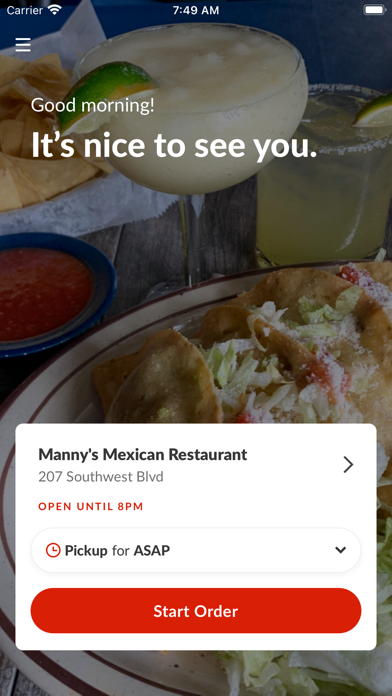 Manny's Mexican Restaurant Screenshot