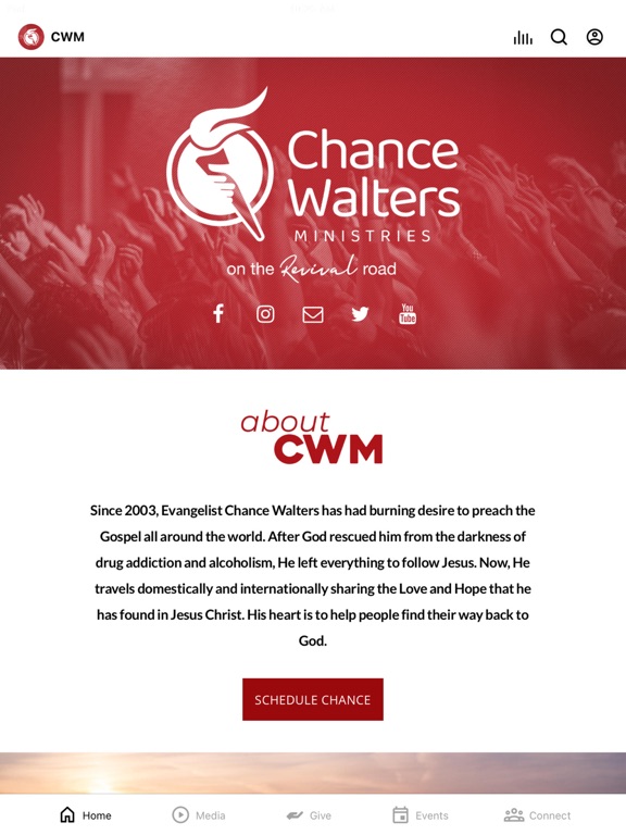 Chance Walters Ministries iPad screenshot 1 - Education app