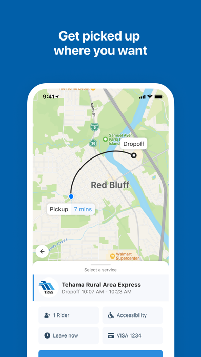 TRAX - Tehama County Transit Screenshot