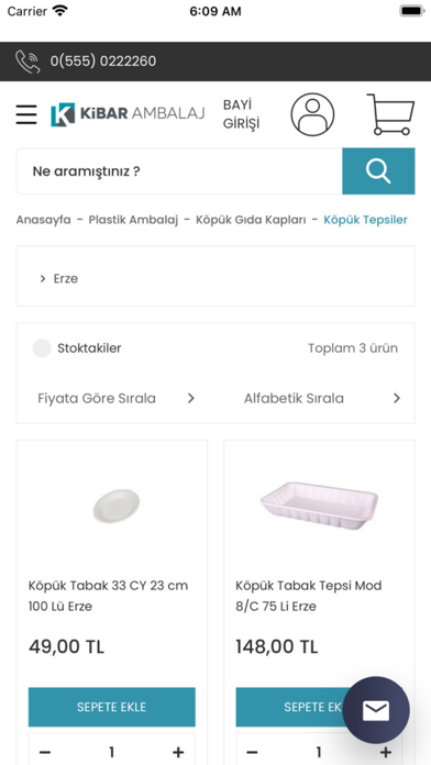 Kibar Ambalaj Mobil Screenshot