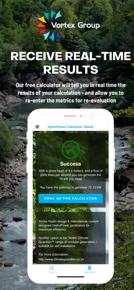 Game screenshot Vortex HydroPower Calculator apk