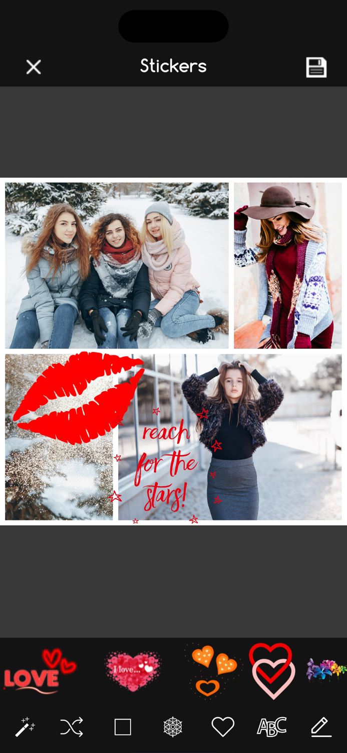 Photo Collage Maker on Layout