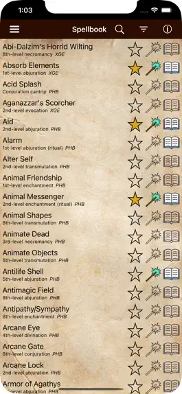 Game screenshot D&D Spellbook 5e mod apk