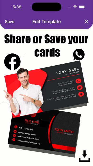 Business Cards Maker Screenshot