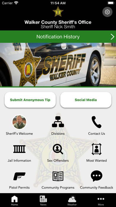 Walker County Sheriff's Office Screenshot