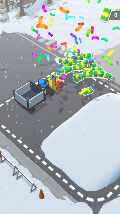 Snow shovelers - simulation Screenshot