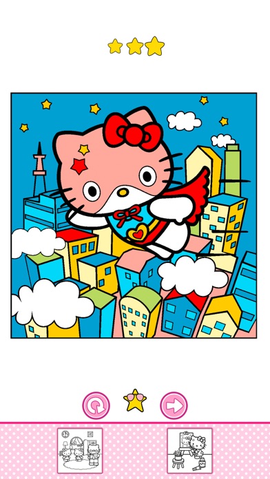 Hello Kitty：ィ ぬりえのおすすめ画像5