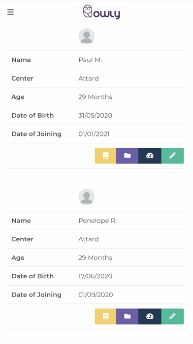 Owly Childcare Screenshot