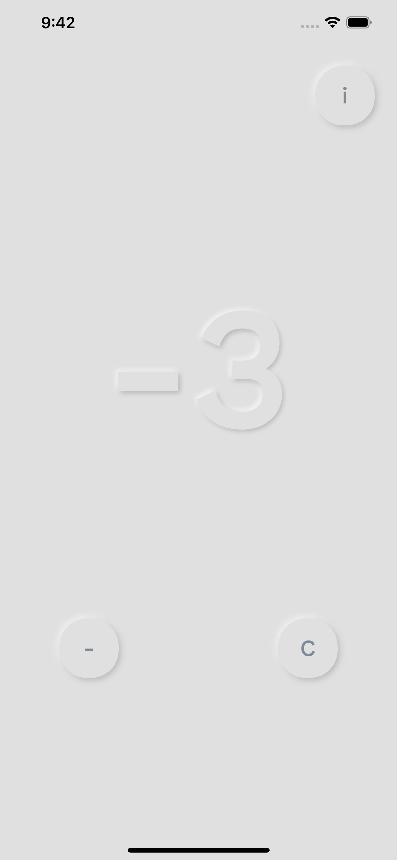 Neumorphic Simple Counter