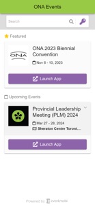 ONA Events screenshot #1 for iPhone