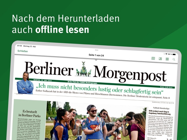 Berliner Morgenpost E-Paper on the App Store