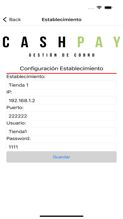 Cashpay Control Screenshot