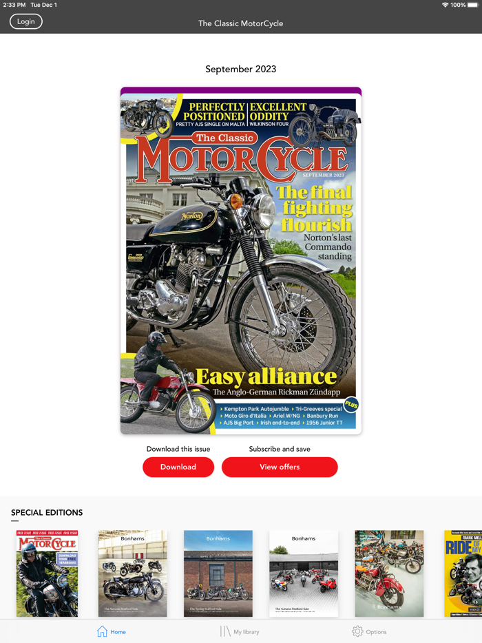 The Classic Motorcycle