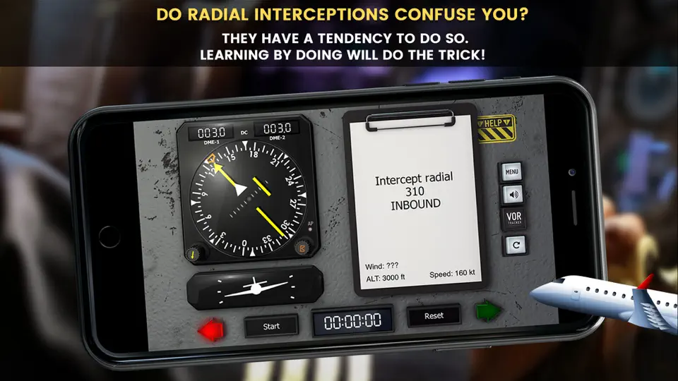 Capture d'écran de VOR Tracker - IFR Nav Trainer sur iPhone 5