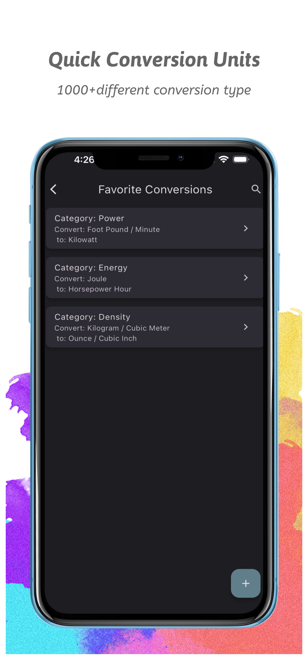 Quick Conversion Units