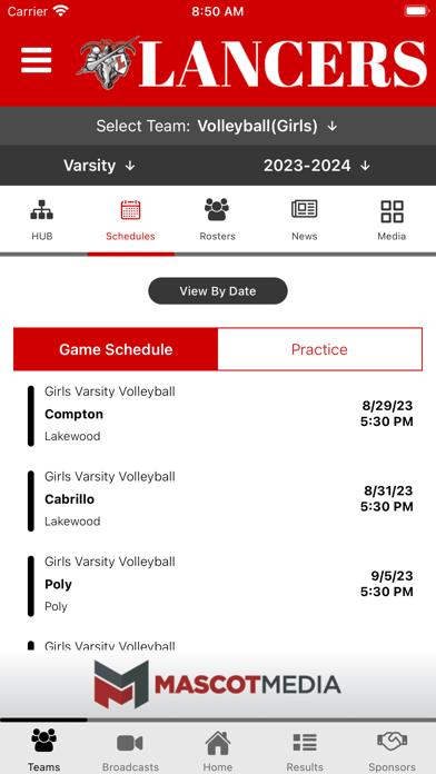 Lakewood Lancers Athletics Screenshot